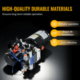 Double Acting Hydraulic Power Unit 3kW 24V DC 8 Quart Steel Tank 1.8GPM 2900PSI SAE 8 Fits for Dump Trailer Car Lifting - Fab Heavy Parts