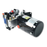Double Acting Hydraulic Power Unit 3kW 24V DC 8 Quart Steel Tank 1.8GPM 2900PSI SAE 8 Fits for Dump Trailer Car Lifting - Fab Heavy Parts
