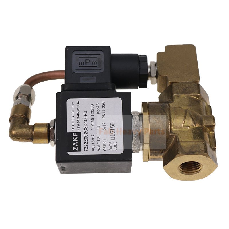 Drain Solenoid Valve 22410286 Fits for Ingersoll Rand Screw Air Compressor - Fab Heavy Parts