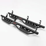Drop Running Boards Side Steps Compatible with 2015 - 2026 Chevy Colorado & GMC Canyon Crew Cab (4 Full Size Doors) Two Stairs Design Bolt - on Side Steps Nerf Bar Black Powder Coated - Fab Heavy Parts