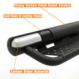 Drop Running Boards Side Steps Compatible with 2015 - 2026 Chevy Colorado & GMC Canyon Crew Cab (4 Full Size Doors) Two Stairs Design Bolt - on Side Steps Nerf Bar Black Powder Coated - Fab Heavy Parts