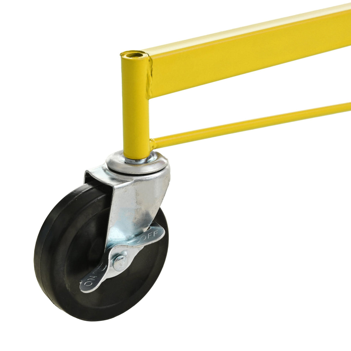 Drywall Lift 11 FT Drywall Panel Hoist Construction Rolling Caster Wheel Lockable Tool Jack Lifter Jack Drywall Lift Construction Tools - Yellow - Fab Heavy Parts