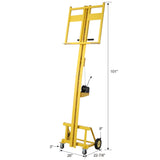Drywall Panel Lift for Walls Capacity 150Lbs Heavy Duty Drywall Lifter - Yellow - Fab Heavy Parts