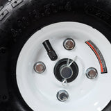 Dual Gate Wheel 10' Pneumatic Tires Zinc Plated Finishing Heavy Duty 300lbs Capacity - Fab Heavy Parts