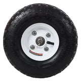 Dual Gate Wheel 10' Pneumatic Tires Zinc Plated Finishing Heavy Duty 300lbs Capacity - Fab Heavy Parts
