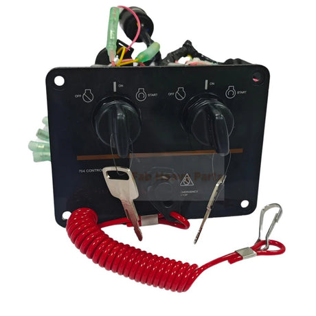 Dual/Twin Engine Ignition Key Switch Panel Assembly 6K1 - 82570 - 08 Fits for Yamaha Outboard - Fab Heavy Parts
