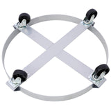 2Pcs Dolly for 55 Gallon Drums Barrel with 4 Swivel Caster Wheels Heavy Duty Steel Frame Cart with Brake