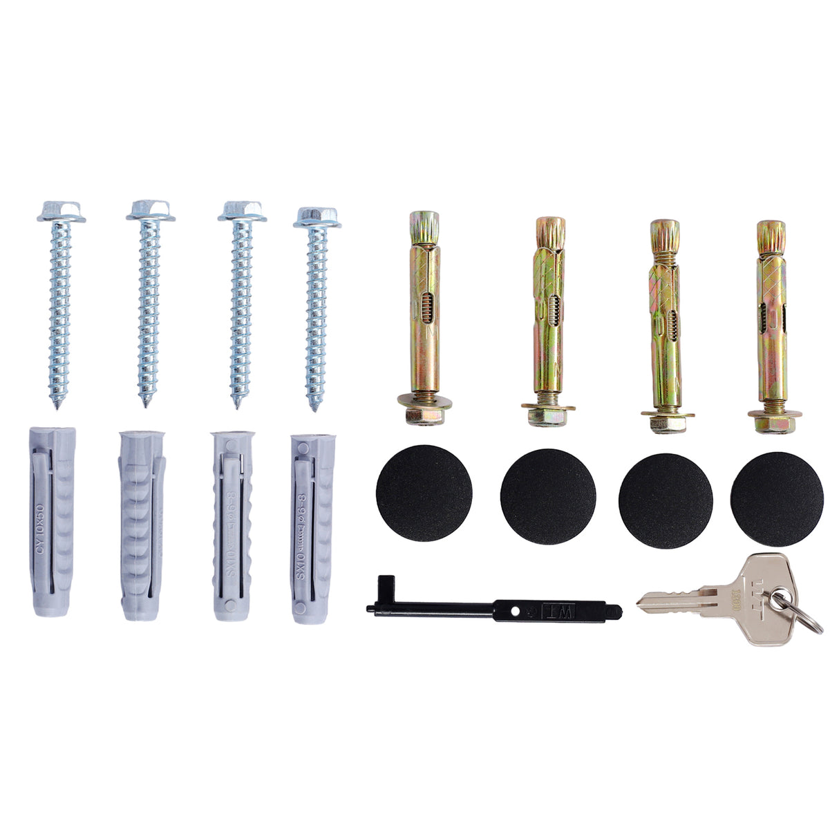 Package Delivery Box 14'' x 11.3'' x 42'' Galvanized Steel Parcel Mailbox w/ Code Lock & Mounting Hardware--Black and White