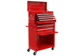 8-Drawer Tool Storage Cabinet High Capacity Rolling Chest with Wheels and Drawers Red