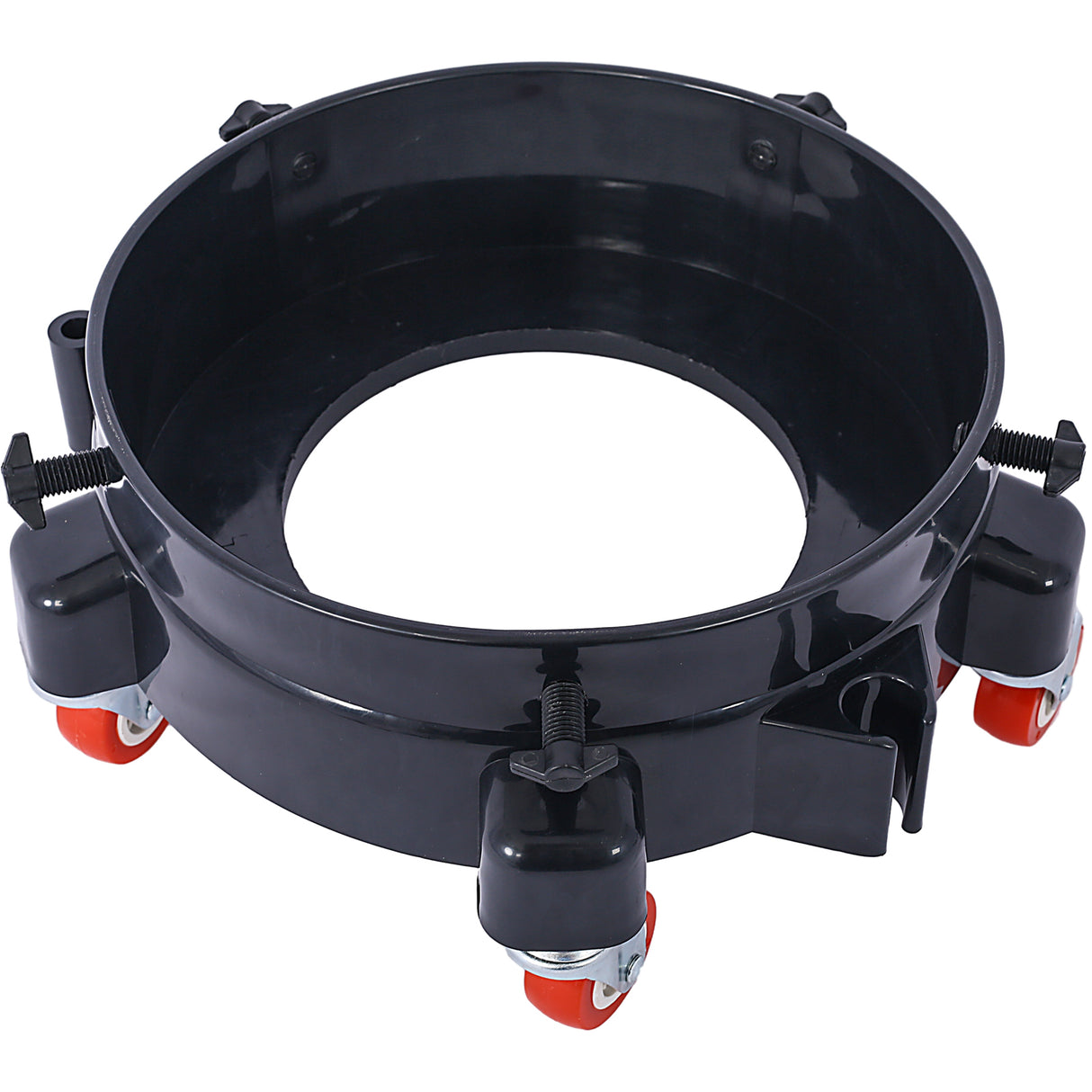 11.2 Inch Bucket Dolly Removable Rolling Bucket 5 Roll Swivel Casters Turning--Black