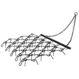 4FT Heavy-Duty Steel Drag Harrow Field Leveling Chain Rake for ATV UTV Compact Utility Tractor