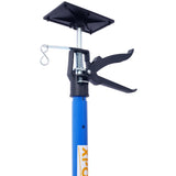 2 packs de support réglable en acier en acier 3rd Système à main pour les crics de cargaison de cartes de cartes sèches prises pour installer des armoires s'étend de 45 à 114 pouces avec un sac de transport - Blue