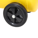 Compresor de aire silencioso de 2.5 hp 13 galones Tienda eléctrica sin aceite sin aceite Ligero con ruedas Nivel de ruido de 70 dba con válvula de drenaje automática amarillo