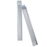 Pack of 2 77" L 960lbs Capacity Loading Ramps with 4pcs Pedal--Silver