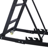 Top Automotive Engine Creeper 42.5"-66" 330 LBS Capacity High Top 4 Swivel Caster Wheels Padded Deck Foldable