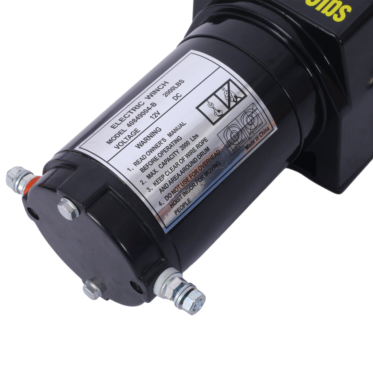 Wciągarka elektryczna 2000lb 12 V, wodoodporna stalowa linka terenowa