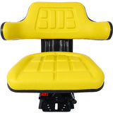 Universal Tractor Seat Suspension with Tilt Fits Ford New Holland 3900 3930 3910 5000 5100 5600 5610 5900 5910--Yellow