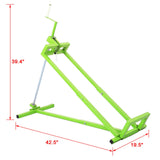 Easy Lawn Mower Lift 800 Lbs Capacity Ride - on Cleaning Aid Universal + 45° Tilt Adjustable - Green - Fab Heavy Parts
