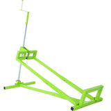 Easy Lawn Mower Lift 800 Lbs Capacity Ride - on Cleaning Aid Universal + 45° Tilt Adjustable - Green - Fab Heavy Parts
