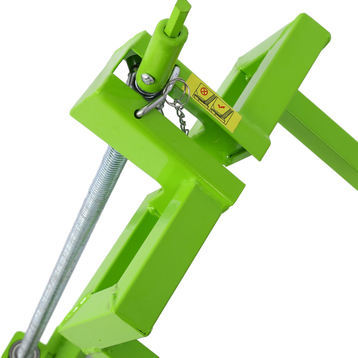 Easy Lawn Mower Lift 800 Lbs Capacity Ride - on Cleaning Aid Universal + 45° Tilt Adjustable - Green - Fab Heavy Parts