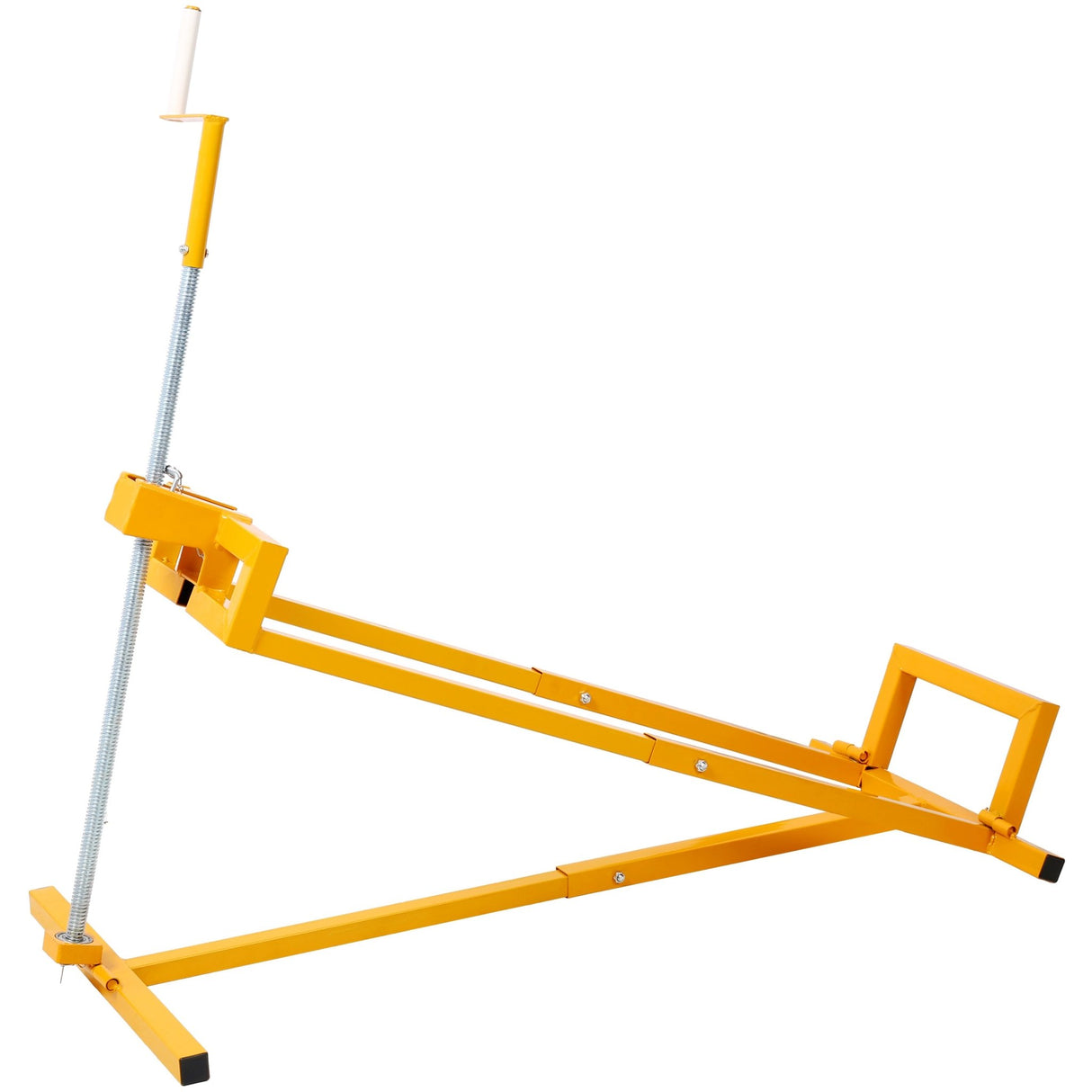 Easy Lawn Mower Lift for Riding Tractors 800 Lbs Capacity Ride - on Cleaning Aid Universal Lawn Tractor + 45° Tilt Adjustable - Yellow - Fab Heavy Parts