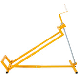 Easy Lawn Mower Lift for Riding Tractors 800 Lbs Capacity Ride - on Cleaning Aid Universal Lawn Tractor + 45° Tilt Adjustable - Yellow - Fab Heavy Parts