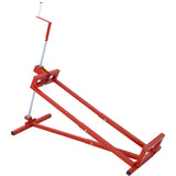 Easy Mower Lift 800 Lbs Capacity Ride - on Cleaning Aid + 45° Tilt Adjustable - Red - Fab Heavy Parts