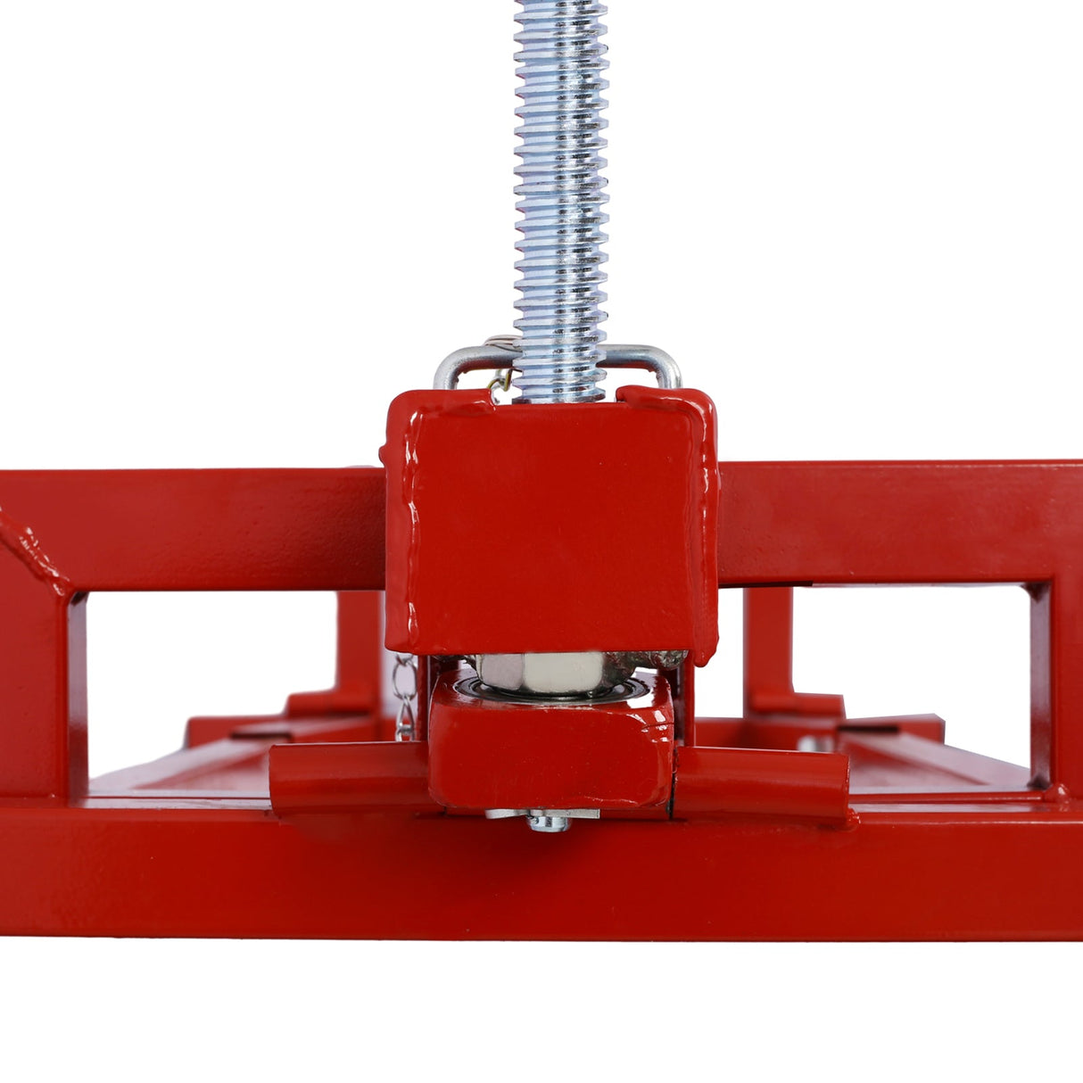 Easy Mower Lift 800 Lbs Capacity Ride - on Cleaning Aid + 45° Tilt Adjustable - Red - Fab Heavy Parts