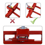 Easy Mower Lift 800 Lbs Capacity Ride - on Cleaning Aid + 45° Tilt Adjustable - Red - Fab Heavy Parts