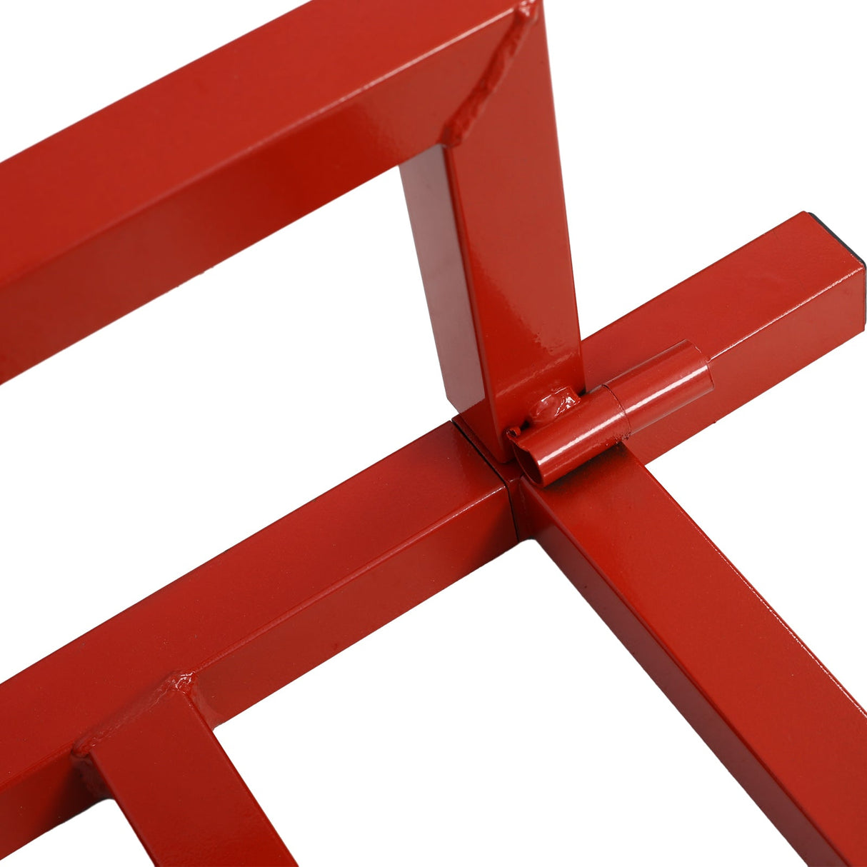 Easy Mower Lift 800 Lbs Capacity Ride - on Cleaning Aid + 45° Tilt Adjustable - Red - Fab Heavy Parts