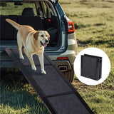 Dog Ramp for Car 65"X17.2" Large Folding Pet Stair Ramps for Truck SUV with Non-Slip Surface Outdoor Dog Car Ramp for Medium & Large Dogs
