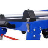 5-in-1 Portable Workbench with Detachable Miter Saw Stand & Height Adjustable Legs Scaffold/Dolly/Creeper/Platform