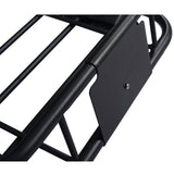 Rooftop Cargo Carrier Basket Motoring Roof Rack Top Mount Rack 64" Capacity 150 lbs--Black