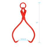 25inch Skidding Tongs with Ring Red