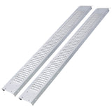 Pack of 2 77" L 960lbs Capacity Loading Ramps with 4pcs Pedal--Silver