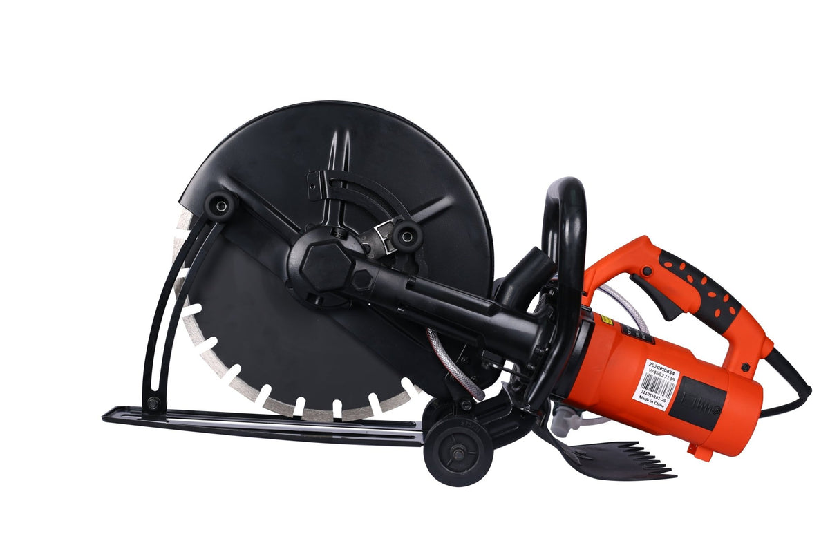 Electric 14" Cut Off Saw Wet/Dry Concrete Guide Roller with Water Line Attachment - Fab Heavy Parts
