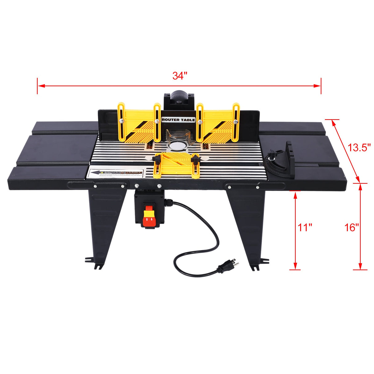 Electric Benchtop Router Table Wood Working Tool Black - Fab Heavy Parts