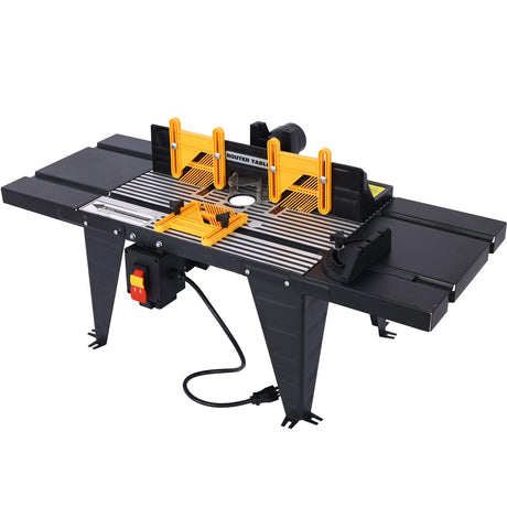 Electric Benchtop Router Table Wood Working Tool Black - Fab Heavy Parts