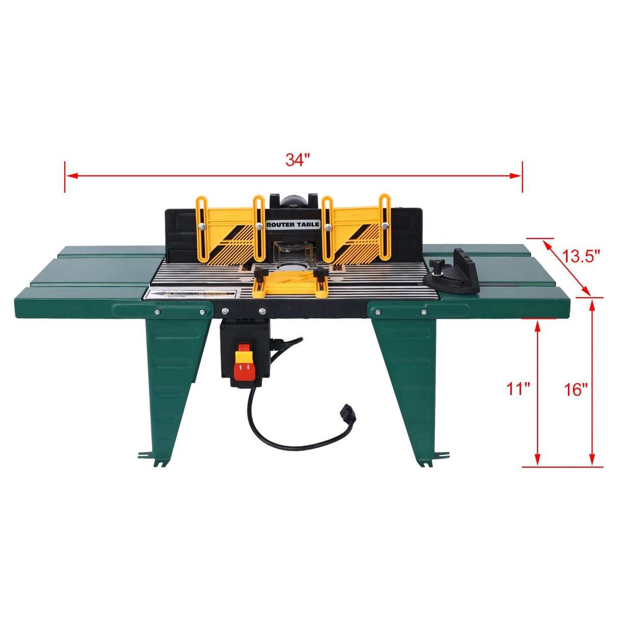 Electric Benchtop Router Table Wood Working Tool Green - Fab Heavy Parts