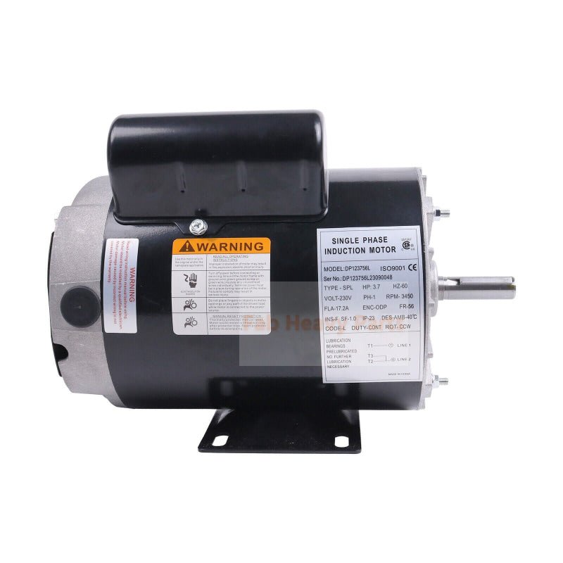 Electric Motor MC019700SJ MC019700AV MC019700IP Fits for 230V 3.7HP 3485RPM 56FR - Fab Heavy Parts