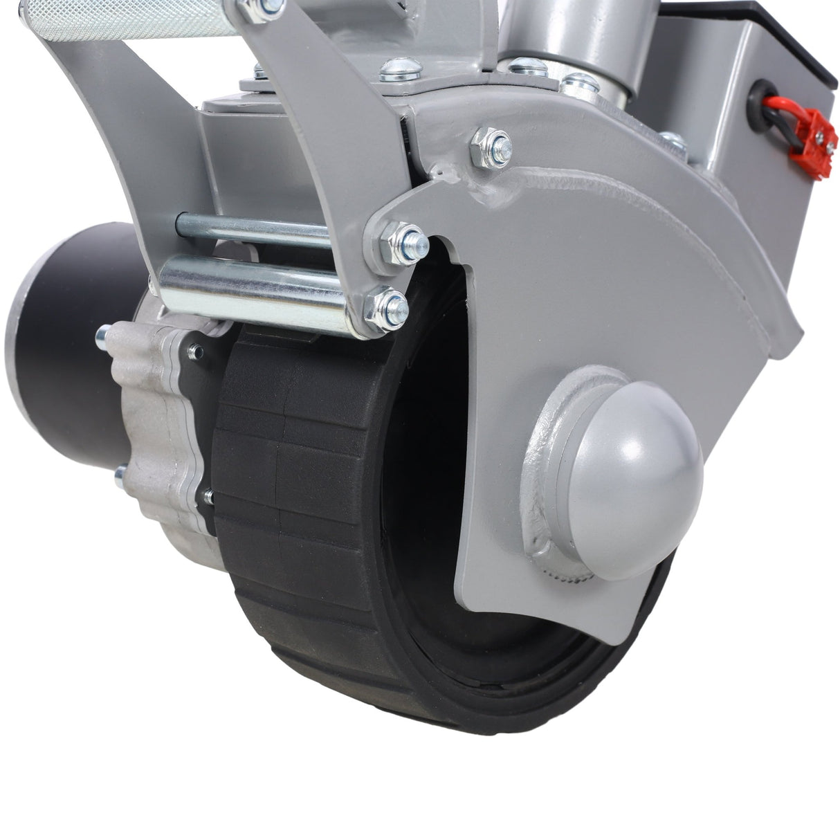 Electric Trailer Dolly 5000lbs Towing Capacity 350W 12V Trailer Jockey Wheel with 22 ft/min Moving Speed 8'' Rubber Tire - Fab Heavy Parts