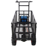 Electric Transportation Cart 24V DC 700W Motor Powered Utility Garden Wagon Dump Cart 660 lbs Load Capacity with Metal Handle & 13 Inch Track Wheels - Fab Heavy Parts