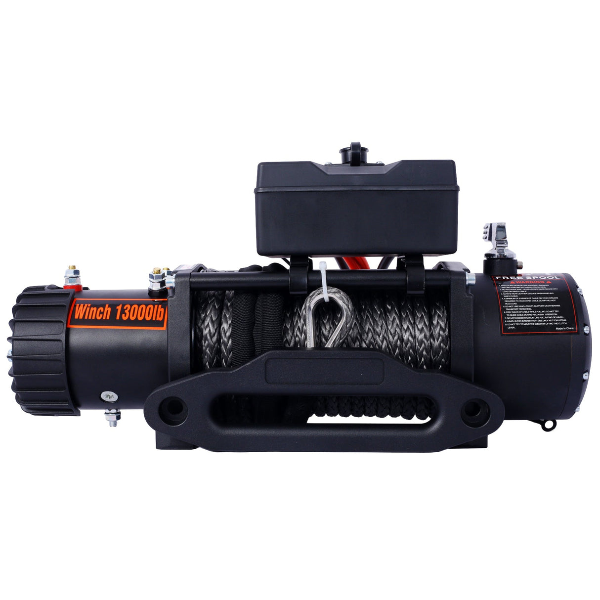 Electric Winch 13000 lb. Load Capacity 12V DC Power with Wireless Remote - Fab Heavy Parts
