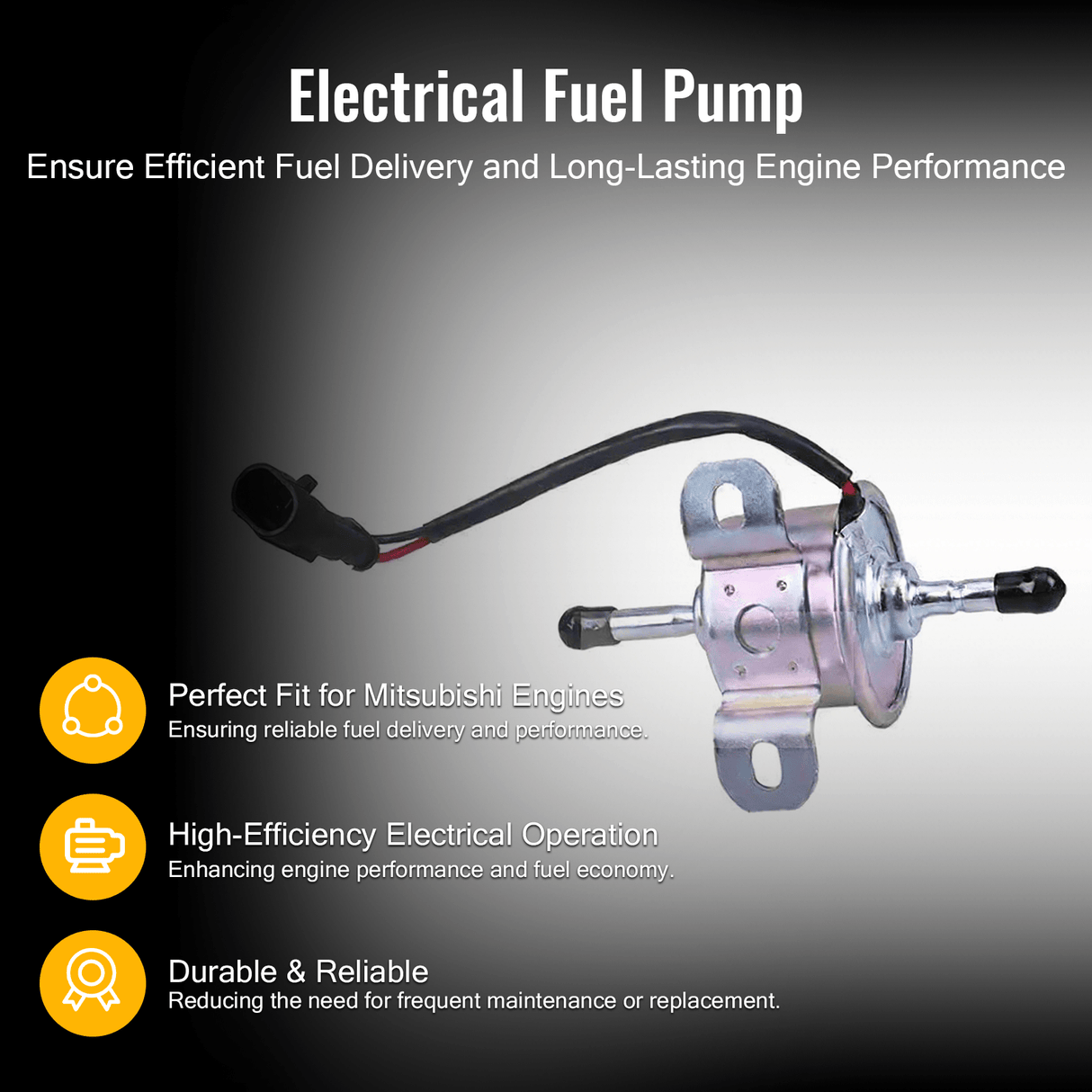 Electrical Fuel Pump MD157954 Fits for Mitsubishi Engine 3G83 Minicab Truck Van U41 - 42T U41 - 42P DV3 - DV9 - Fab Heavy Parts
