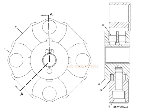 Element Coupling 085 - 7572 0857572 Fits for Caterpillar CAT E330 E330B E330L E300B W330B - Fab Heavy Parts