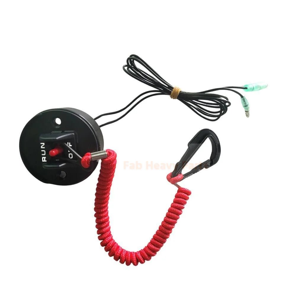 Emergency Kill Stop Switch & Safety Lanyard 19674A07 Fits for Mercury Outboard - Fab Heavy Parts