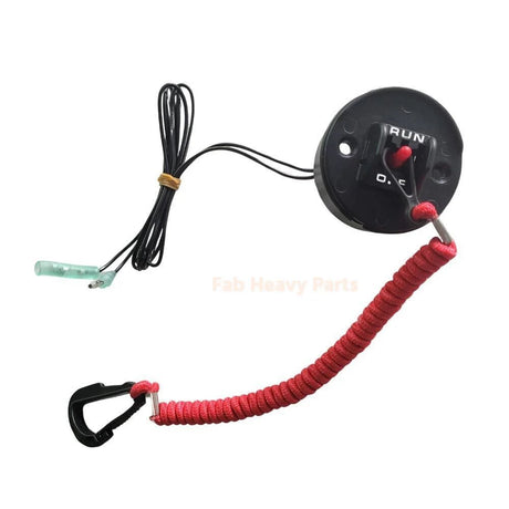 Emergency Kill Stop Switch & Safety Lanyard 19674A07 Fits for Mercury Outboard - Fab Heavy Parts