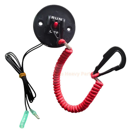 Emergency Kill Stop Switch & Safety Lanyard 19674A07 Fits for Mercury Outboard - Fab Heavy Parts