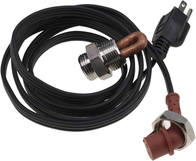 Engine Coolant Block Heater Frost Plug Fits Case Skid Steer 1825 V1100B Engine - Fab Heavy Parts