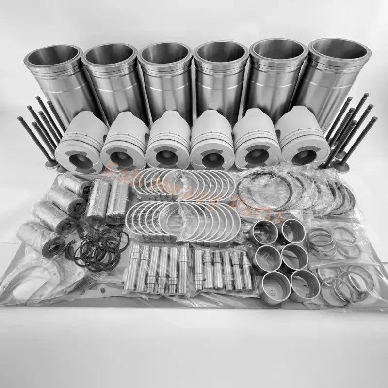 Engine Overhaul Rebuild Kit for Mitsubishi 6D24 Fits Case Excavator 9033
